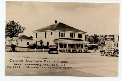 Restaurants - Corner Sandwich Bar & Cabins - West Scarboro, ME - c. 1955 - 97.51.9+