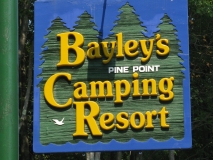 Bayley's Resort sign
