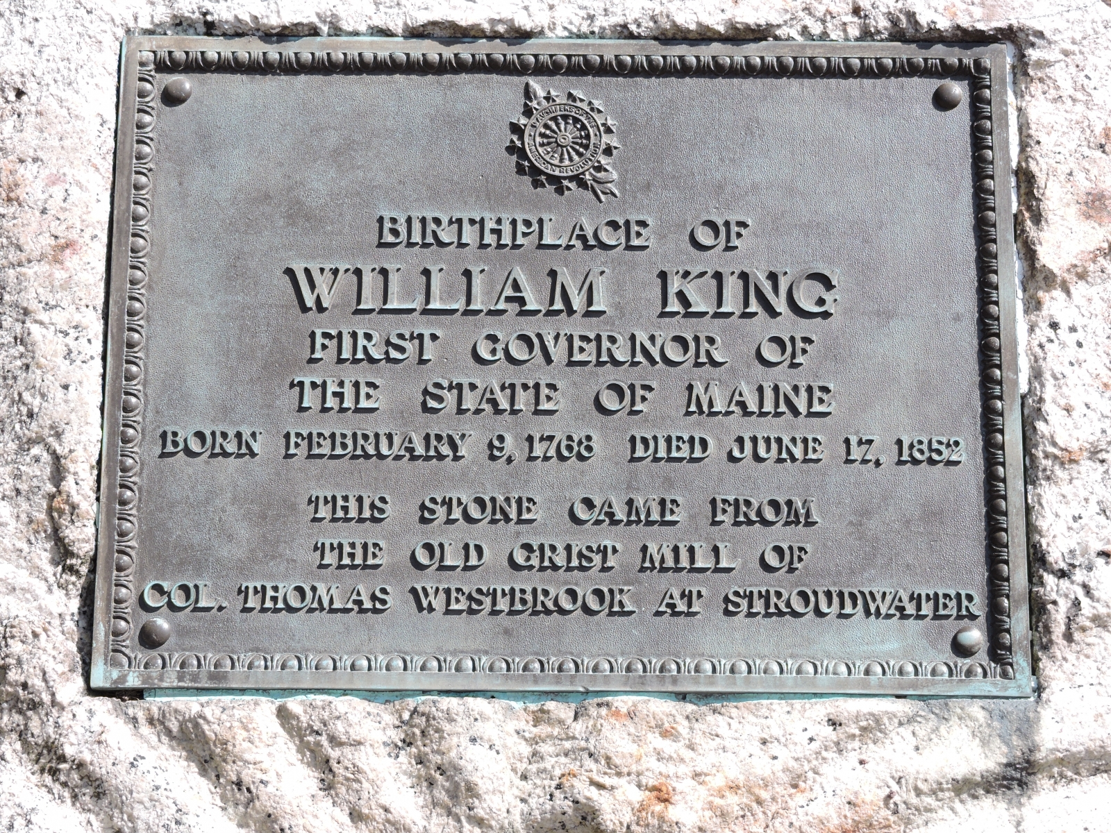 Marker 79 - Birthplace of William King