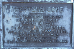 Marker-93-Western-Cove-Blockhouse-Fort-1703