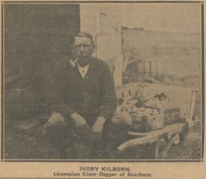 Newspaper clipping of Ivory Kilborn. 