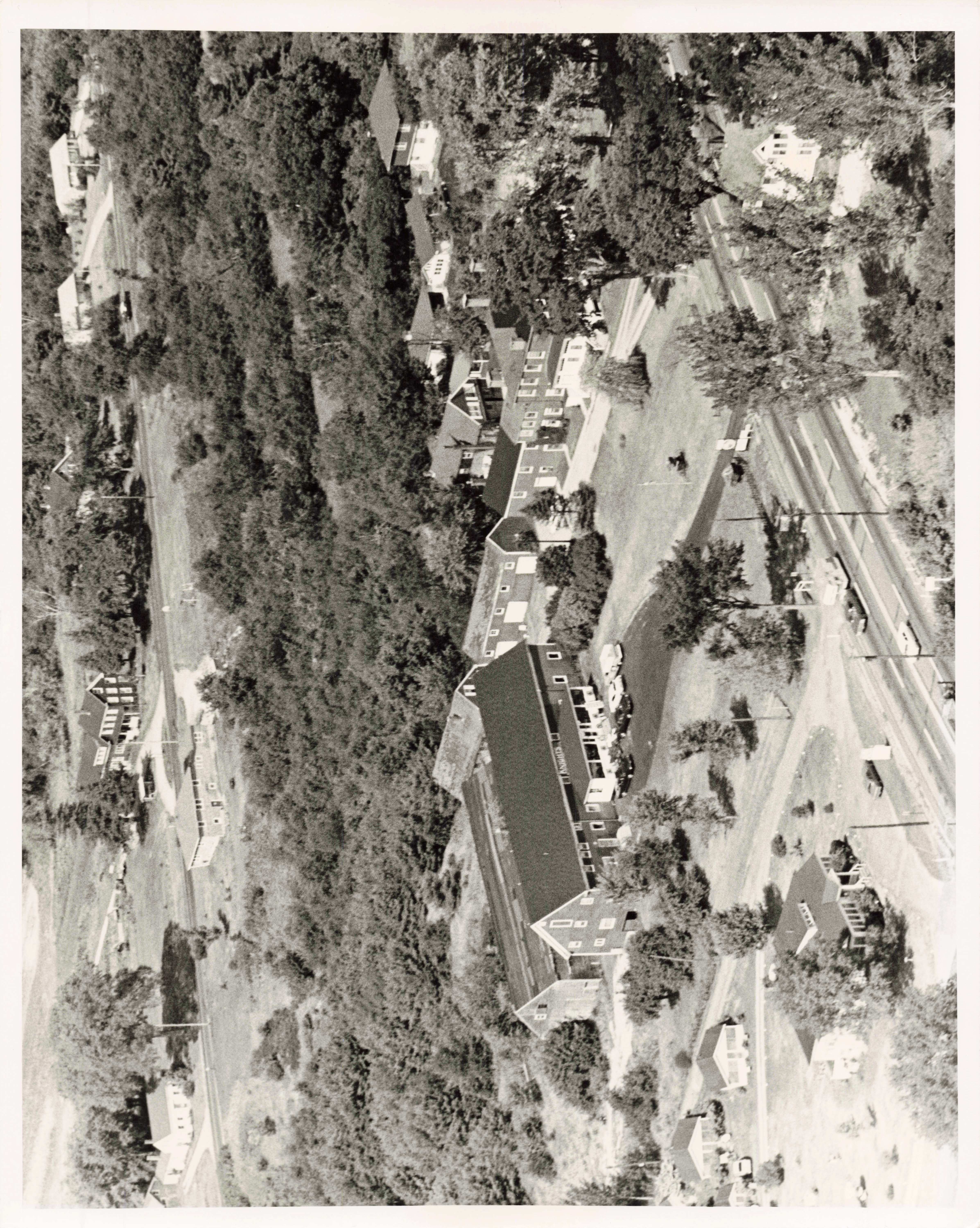  Aerial photo of Knight's Furniture, circa 1960.