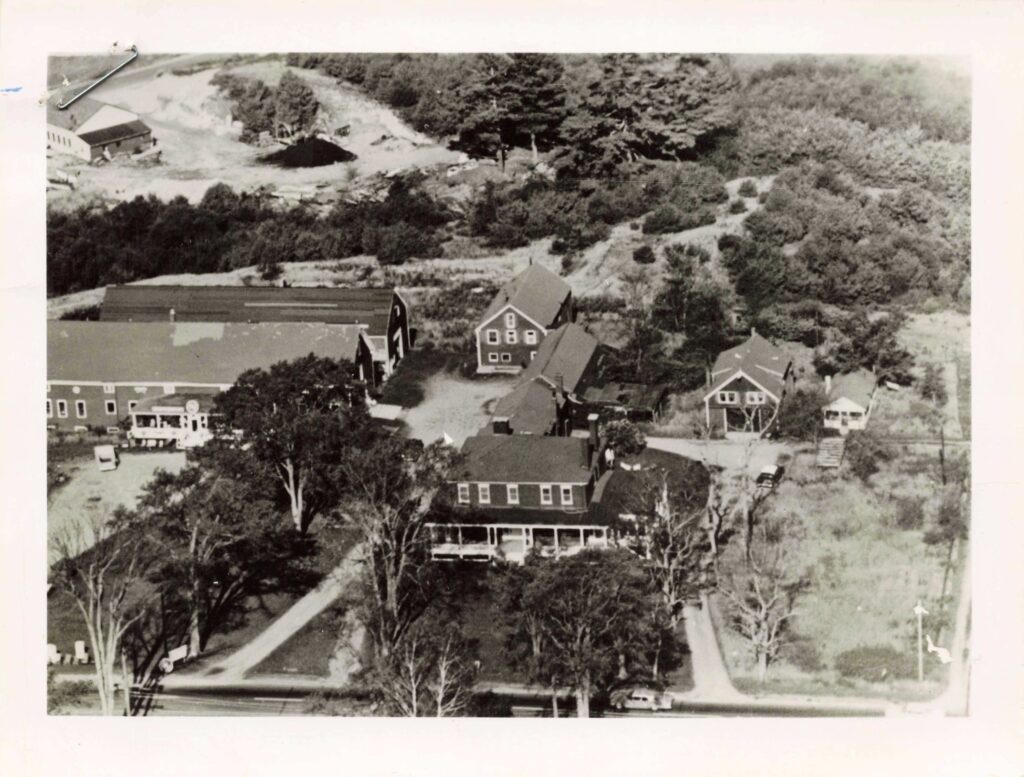 Aerial photo of the Southgate House, circa 1960s
